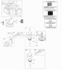 Camshaft Crankshaft Cylinder Piston Rings Connecting Rod Diagram and Parts List for 405577-0116-B1  Briggs and Stratton Engine